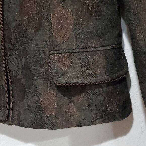 Badgley Mischka Floral Lace Jacket Size 12 - Picture 2 of 12